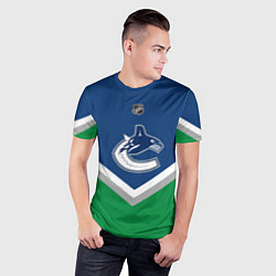 Футболка спортивная мужская NHL: Vancouver Canucks, цвет: 3D-принт — фото 2