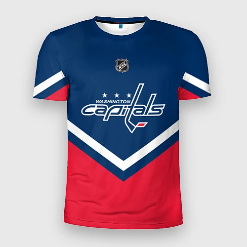 Мужская спорт-футболка NHL: Washington Capitals / 3D-принт – фото 1