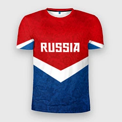 Футболка спортивная мужская Russia Team, цвет: 3D-принт
