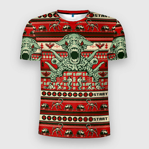 Мужская спорт-футболка Contra Christmas / 3D-принт – фото 1