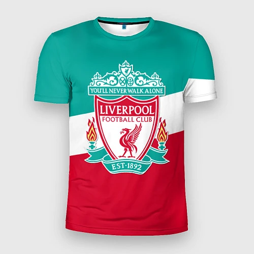 Мужская спорт-футболка Liverpool: You'll never walk alone / 3D-принт – фото 1