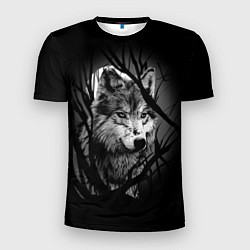Мужская спорт-футболка Серый волк