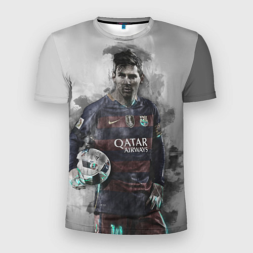 Мужская спорт-футболка Lionel Messi / 3D-принт – фото 1
