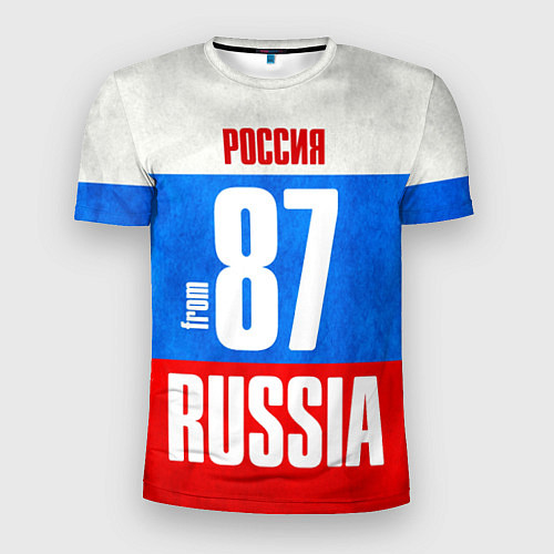 Мужская спорт-футболка Russia: from 87 / 3D-принт – фото 1