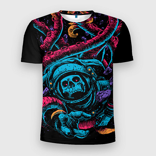 Мужская спорт-футболка Космический осьминог / 3D-принт – фото 1