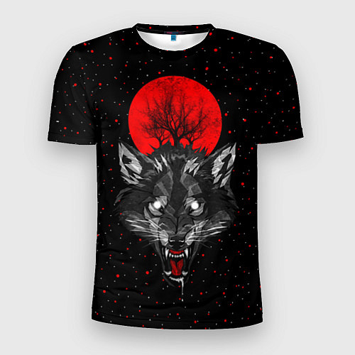 Мужская спорт-футболка Кровавая Луна / 3D-принт – фото 1