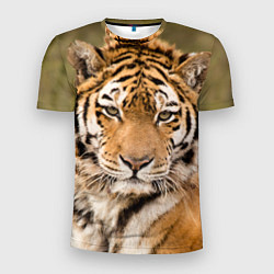 Мужская спорт-футболка Милый тигр