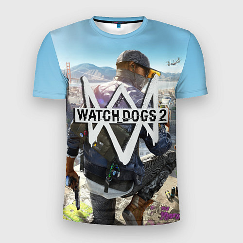 Мужская спорт-футболка Watch Dogs 2 / 3D-принт – фото 1