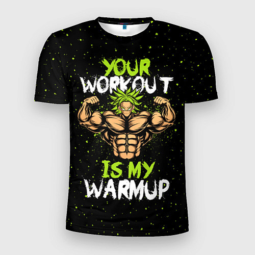 Мужская спорт-футболка My Workout / 3D-принт – фото 1