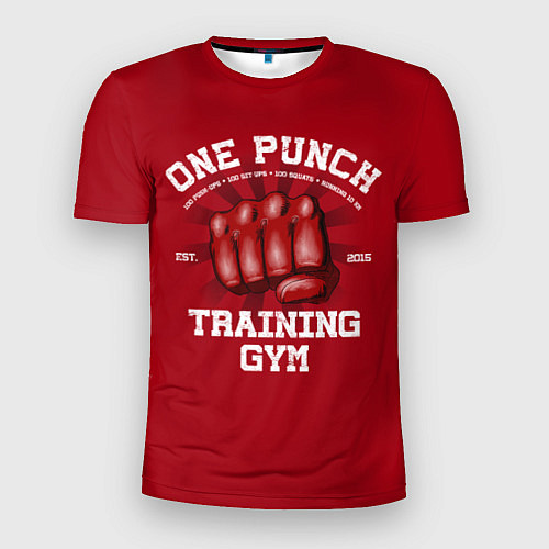 Мужская спорт-футболка One Punch Gym / 3D-принт – фото 1