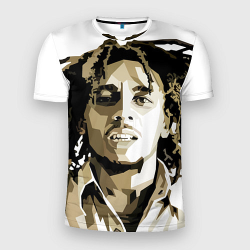 Мужская спорт-футболка Bob Marley: Mono / 3D-принт – фото 1