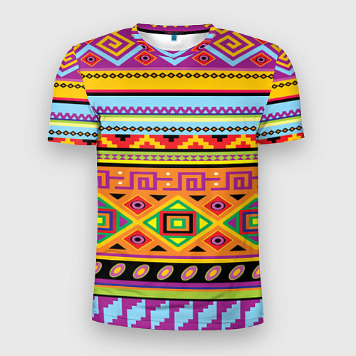 Мужская спорт-футболка Этнический орнамент / 3D-принт – фото 1