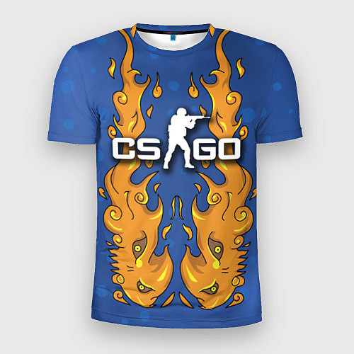 Мужская спорт-футболка CS:GO Fire Elemental / 3D-принт – фото 1