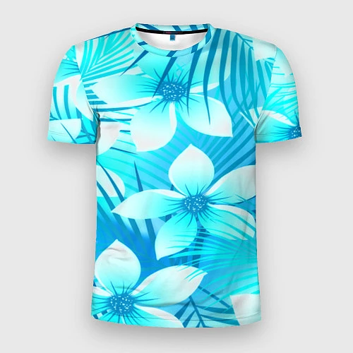 Мужская спорт-футболка Tropical Flower / 3D-принт – фото 1
