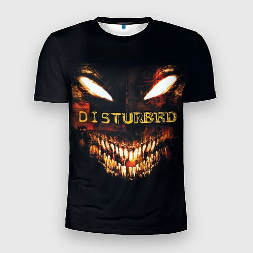 Мужская спорт-футболка Disturbed Demon / 3D-принт – фото 1