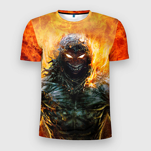 Мужская спорт-футболка Disturbed: Monster Flame / 3D-принт – фото 1