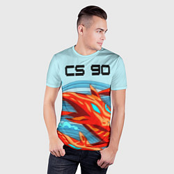 Футболка спортивная мужская CS GO: AR Style, цвет: 3D-принт — фото 2
