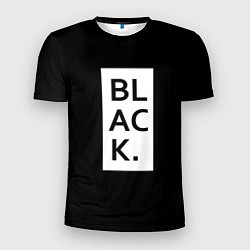 Футболка спортивная мужская Black, цвет: 3D-принт