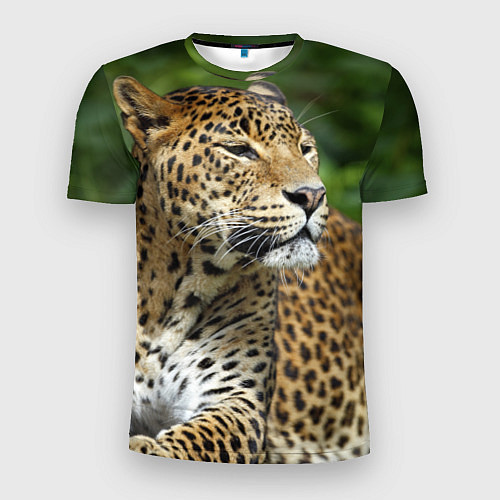 Мужская спорт-футболка Лик леопарда / 3D-принт – фото 1