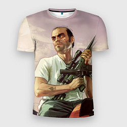 Мужская спорт-футболка GTA 5: Trevor with a gun