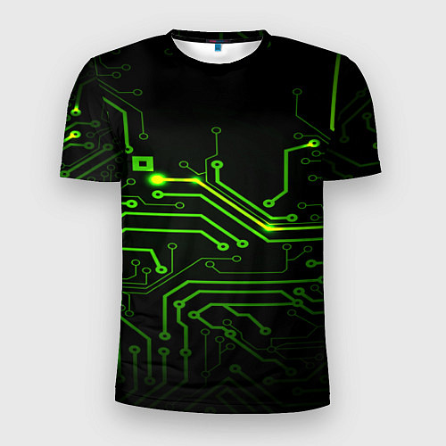 Мужская спорт-футболка Tehnology / 3D-принт – фото 1