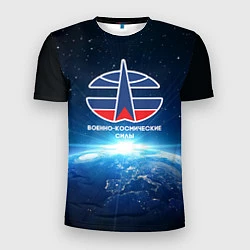 Мужская спорт-футболка Космические войска 7
