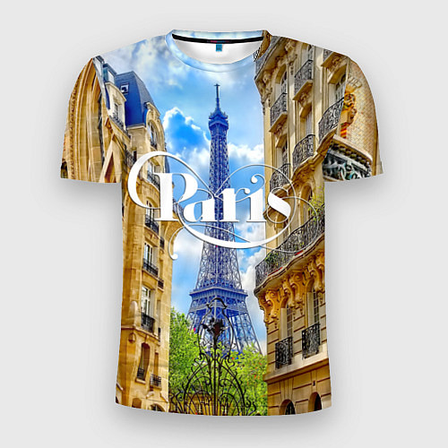 Мужская спорт-футболка Daytime Paris / 3D-принт – фото 1