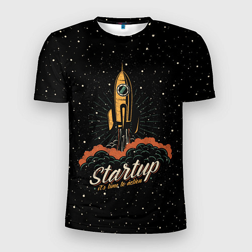 Мужская спорт-футболка Startup Space / 3D-принт – фото 1