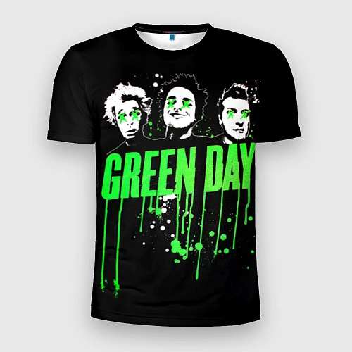 Мужская спорт-футболка Green Day: Acid eyes / 3D-принт – фото 1