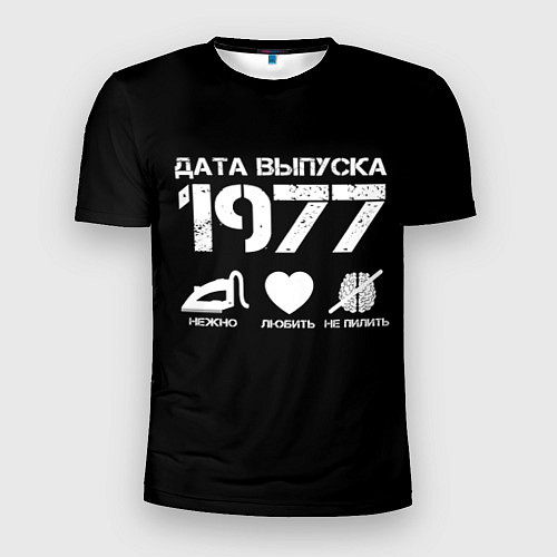 Мужская спорт-футболка Дата выпуска 1977 / 3D-принт – фото 1