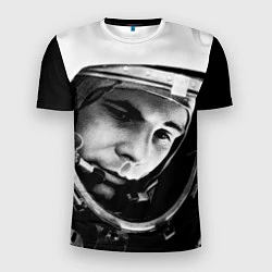 Мужская спорт-футболка Гагарин космонавт