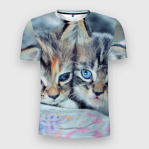 Мужская спорт-футболка Котята / 3D-принт – фото 1