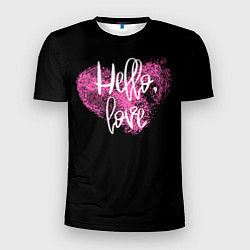 Мужская спорт-футболка Hello Love!
