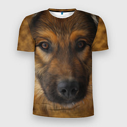 Мужская спорт-футболка Взгляд собаки