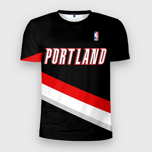 Мужская спорт-футболка Portland Trail Blazers / 3D-принт – фото 1