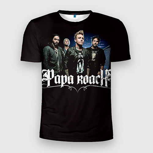 Мужская спорт-футболка Paparoach: Black style / 3D-принт – фото 1