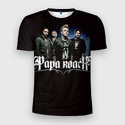 Футболка спортивная мужская Paparoach: Black style, цвет: 3D-принт