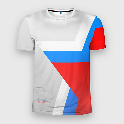 Мужская спорт-футболка Звезда России / 3D-принт – фото 1