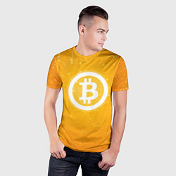 Футболка спортивная мужская Bitcoin Orange, цвет: 3D-принт — фото 2