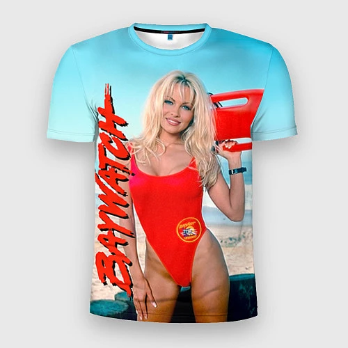 Мужская спорт-футболка Baywatch: Pamela Anderson / 3D-принт – фото 1