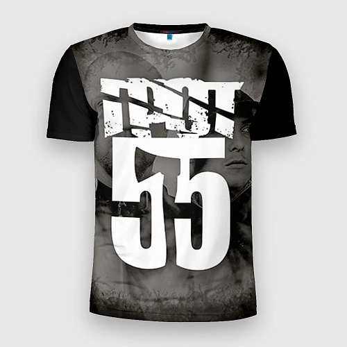 Мужская спорт-футболка ГРОТ 55 / 3D-принт – фото 1