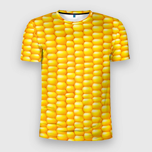 Мужская спорт-футболка Сладкая вареная кукуруза / 3D-принт – фото 1