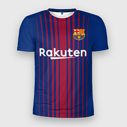 Футболка спортивная мужская FCB Barcelona: Rakuten, цвет: 3D-принт