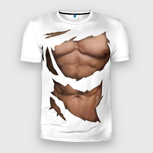 Мужская спорт-футболка Идеальный рельеф / 3D-принт – фото 1