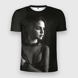 Мужская спорт-футболка Selena Gomez: Black Girl