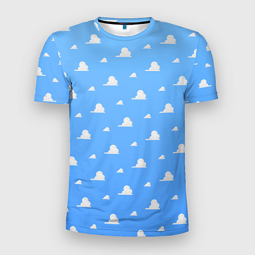 Мужская спорт-футболка Летние облака / 3D-принт – фото 1