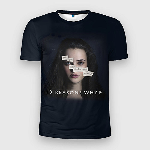 Мужская спорт-футболка 13 reason why / 3D-принт – фото 1
