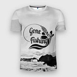 Мужская спорт-футболка Gone fishing