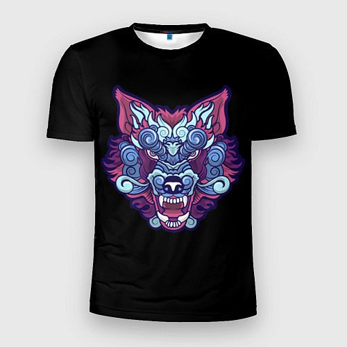 Мужская спорт-футболка Дуx волка / 3D-принт – фото 1