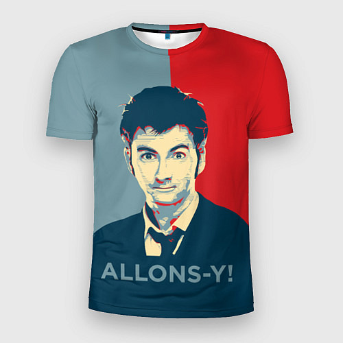 Мужская спорт-футболка ALLONS-Y! / 3D-принт – фото 1